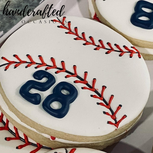 Handcrafted Occasions Baseball Cookie