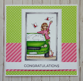 Congratulations card for passing driving test, using Jasmine Driving Test by Lili of the Valley