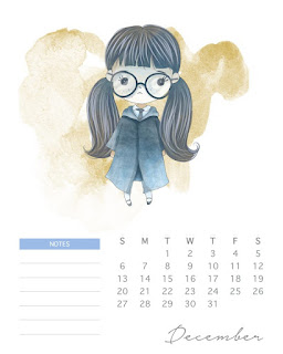 Harry Potter: Calendario 2020 para Imprimir Gratis.