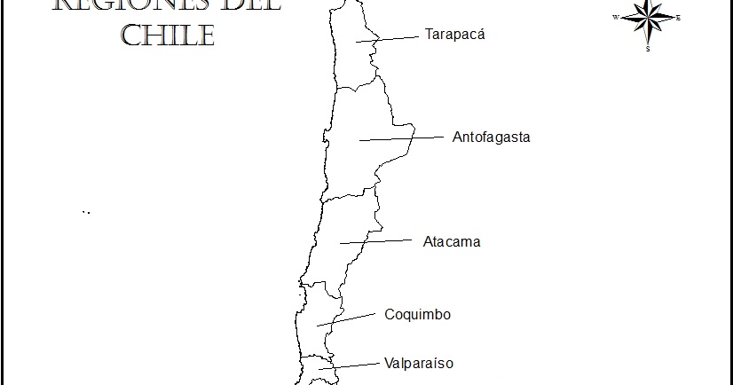 Mapas de Chile: Mapa regiones chile
