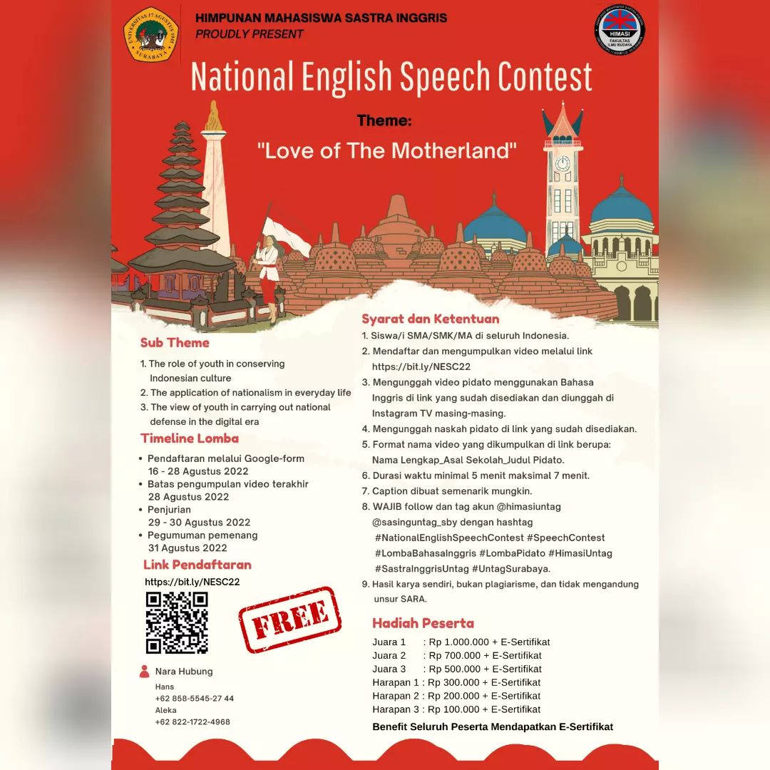Gratis National English Speech Contest 2022