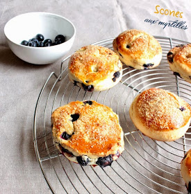 scones aux myrtilles