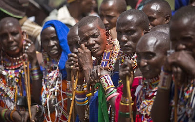 Spectators at the concluded Maasai Olympics 2014 Kenya