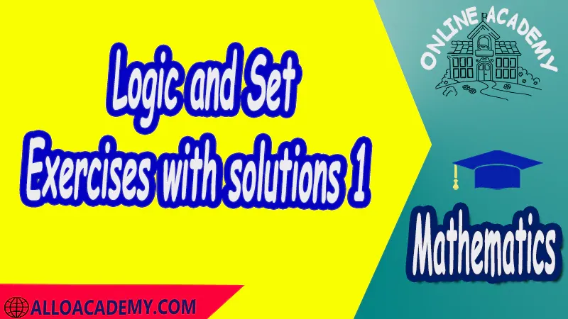 Exercises with solutions Logic and Set Theory Proof Sets Reasoning Mathantics Course Abstract Exercises whit solutions Exams whit solutions pdf mathantics maths course online education math problems math help math tutor be online academy study online online education online education programs online tech schools online study courses learning online good online schools finite math online classes for adults online distance learning online doctoral programs online master degree best online schools bachelor of early childhood education elementary education online distance learning universities distance learning colleges online education degree phd in education online early childhood education online i need a degree fast early childhood degree top online schools online doctoral programs in education educational leadership doctoral programs online distance learning bachelor degree bachelor's degree in early childhood education online technical schools bachelor of early childhood education online distance