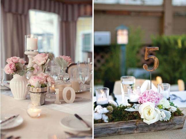 More and more brides are using wooden numbers