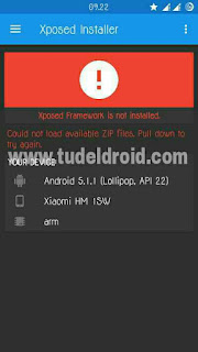 Xposed Framework belum terinstall