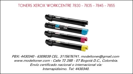 TONERS XEROX WORKCENTRE 7830 – 7835 – 7845 – 7855