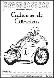 Capa para caderno ciências Mcqueen