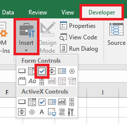 Cara Membuat Checkbox di Ms. Office Excel