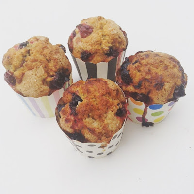 muffins graines de pavot cassis