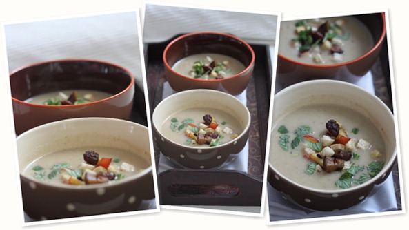 Potato soup with apples and marone anzeigen