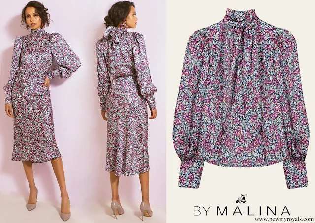 Princess Sofia wore By Malina Penny blouse and Aline skirt wild blossom