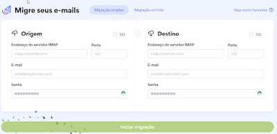 Migrar e-mails