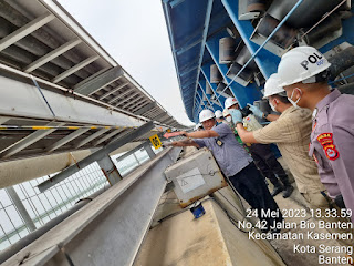 Pencurian Kabel Gronding 100 Meter Pada PT.SGPJB, Personel Polsek Keramatwatu Cek TKP