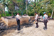 Polsek Perdagangan Cepat Tanggap Evakuasi Kebakaran Dibandar MasilamTelah Mengakibatkan Kerugian Capai Materil Rp 60.juta Rupiah