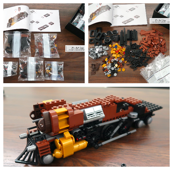 It's Not Lego: Lego Compatible Funwhole F9006 Steampunk Ore Train