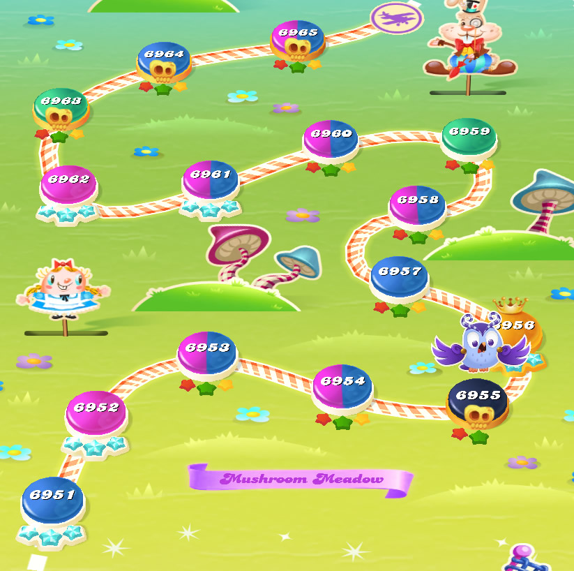 Candy Crush Saga level 6951-6965