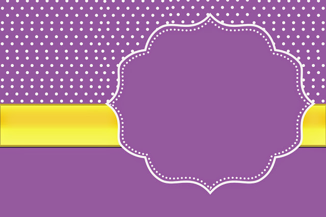 Purple and Gold Free Printable Invitations, Labels or Cards.