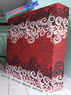 kasur inoac motif savoi merah inoac global foam