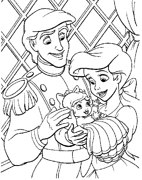 Ariel Printable Coloring Pages