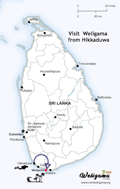 How to visit Weligama from Hikkaduwa