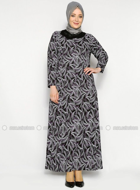 model baju gamis batik untuk orang gemuk