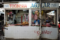Boucherie, tocineria, Central de Abasatos, Oaxaca, Mexique