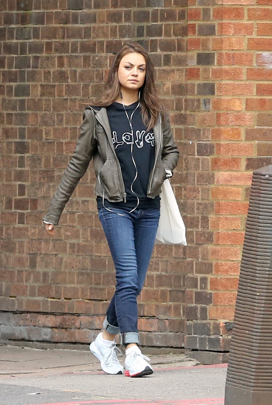 Mila Kunis out in London