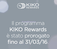 Logo Accumula punti e richiedi buoni sconto con Kiko Rewards