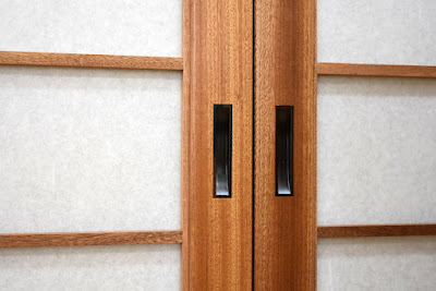 Shoji inlaid Ebony door pulls