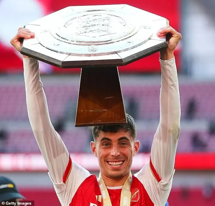 Kai Havertz's missed chances in the Community Shield final have raised questions about his suitability as a back-up striker for Arsenal, according to Jamie O'Hara