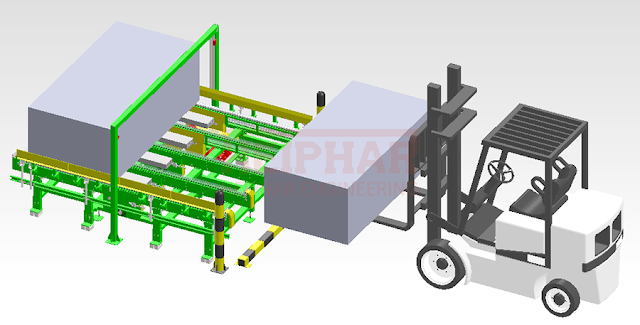 ระบบโซ่ลำเลียง แบบพาเลท Chain Conveyor 5 Row