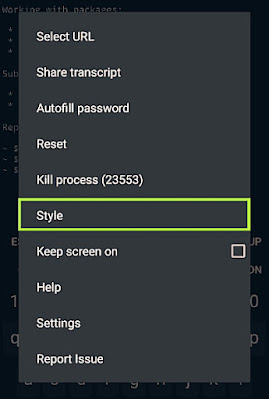 Cara merubah Tampilan Termux