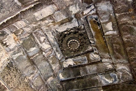 Ceiling sculptures of the Krishna Temple