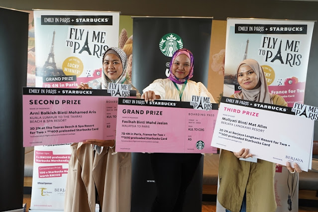 Starbucks Fly Me To Paris Contest Grand Prize Winner, Starbucks Malaysia, Starbucks Fly Me To Paris Contest Winners, Fly me To paris, Lifestyle