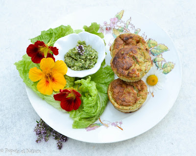 Petites bouchées moelleuses et fondantes aux  courgettes à la truite fumée et à la mozzarella ©Popote et Nature