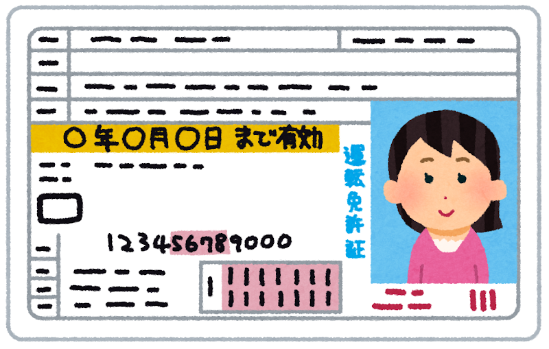 運転免許証のイラスト 女性 かわいいフリー素材集 いらすとや