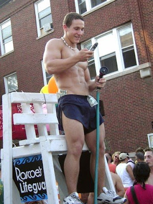 hunk in shorts