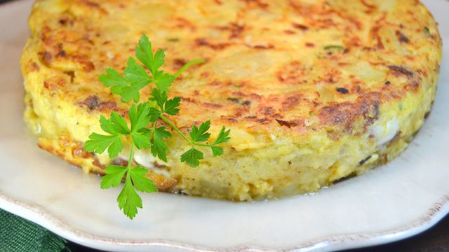 recipe for the sliced ​​potato omelette