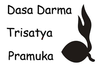  Dasa Darma dan Trisatya Pramuka adalah dua pegangan wajib yang harus dijunjung tinggi set Dasa Darma dan Trisatya Pramuka Indonesia