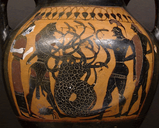 Homossexualidade na Grécia Antiga - Hércules e Iolaus combatendo a Hidra de Lerna