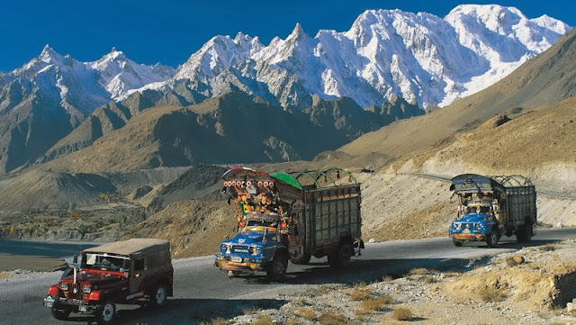Karakoram Highway which connects Pakistan with China is known as 8th wonder of the world due to its serene landscape 