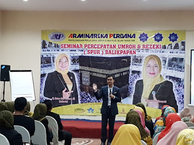 Motivator Islam Terbaik Edvan M Kautsar Memberikan Seminar kepada Travel Arminareka RSL Balikpapan