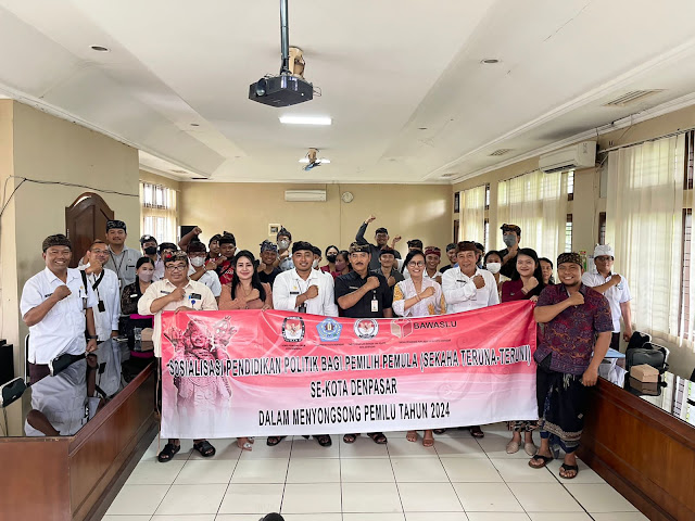    Sasar Pemilih Pemula Tekan Angka Golput, Pemkot Denpasar Bersama KPU dan Bawaslu Gelar Sosialisasi  