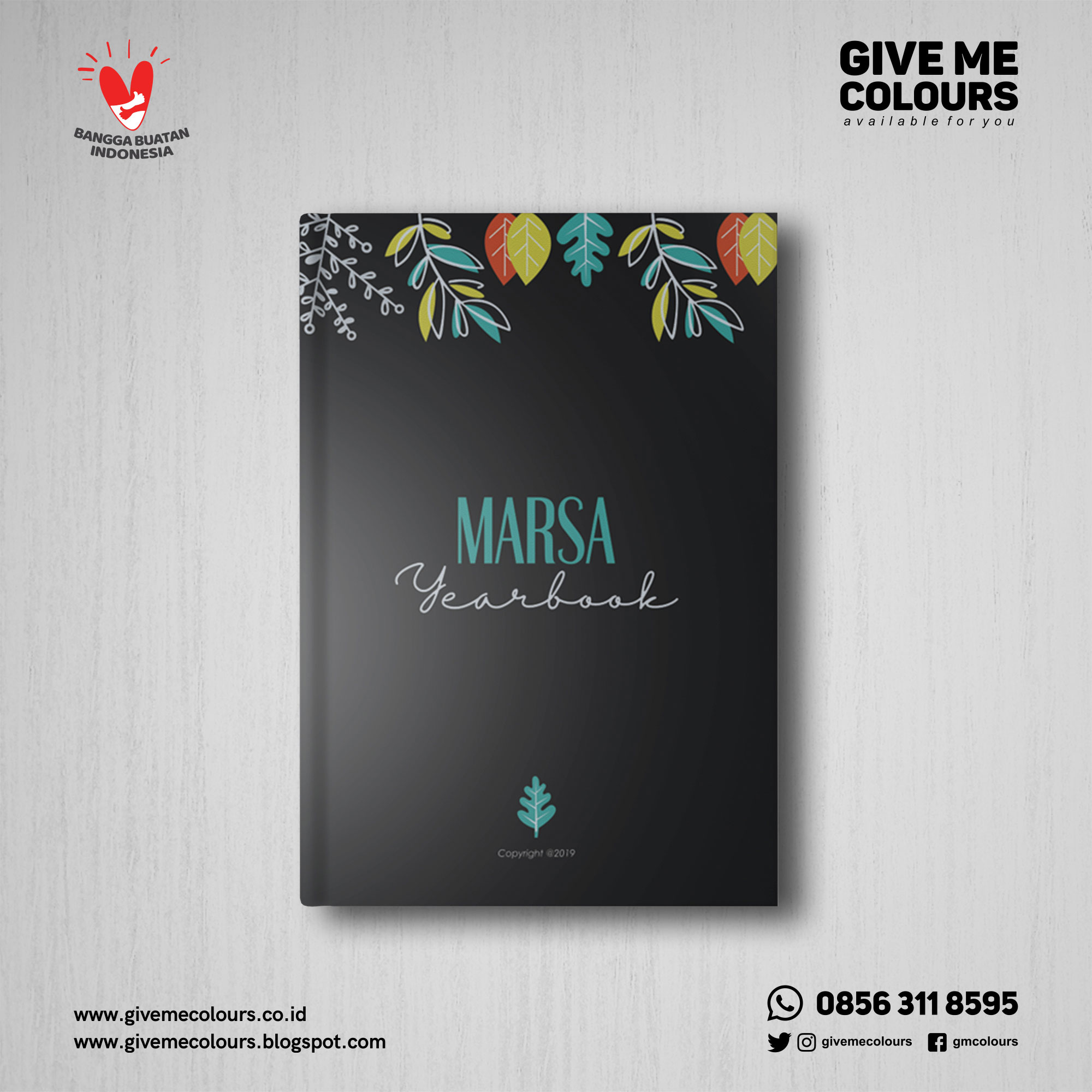 Desain Cover  Buku  Tahunan Sekolah 