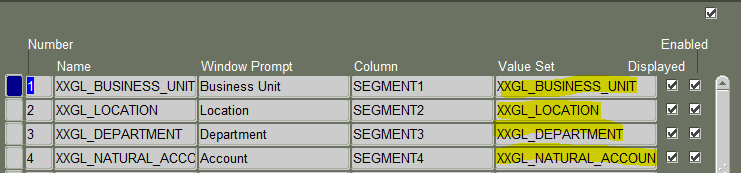 Oracle Chart of Accounts Setup