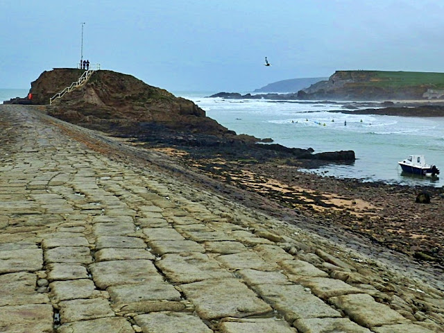 Breakwater and Chapel Rock, Bude, Cornwall