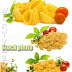 Pasta and fresh tomatoes - Raster clipart