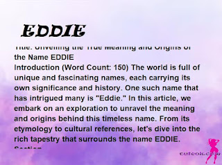 meaning of the name "EDDIE"