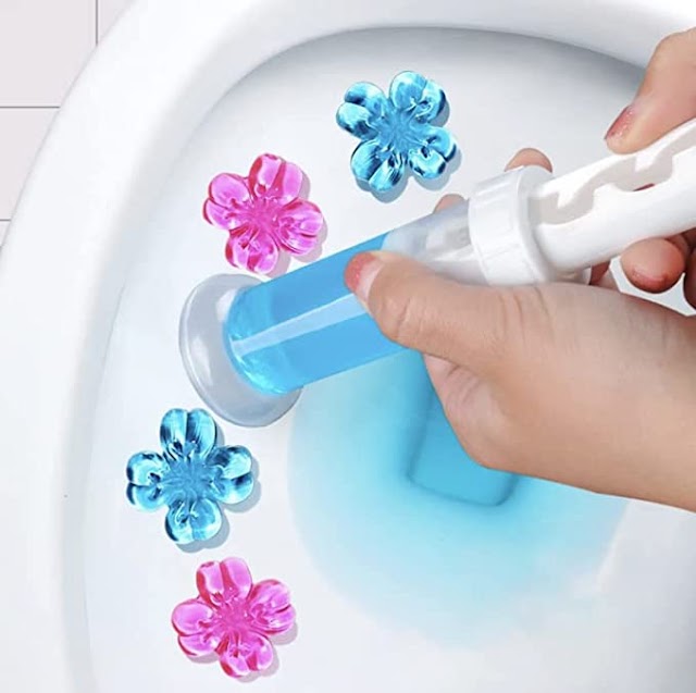 Toilet Fragrance Freshener and Cleaner Flower Gel Buy on Amazon & Aliexpress